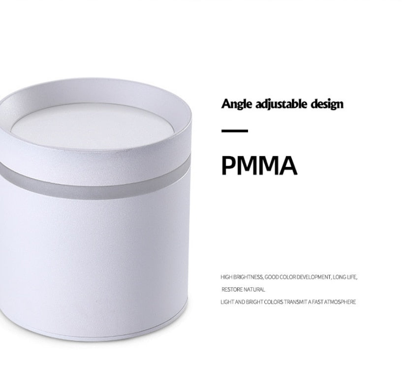 Dimmable Cylinder LED Downlights 10W 12W 15W 18W COB LED Ceiling Spot Lights AC85~265V LED Background Lamps Indoor Lighting