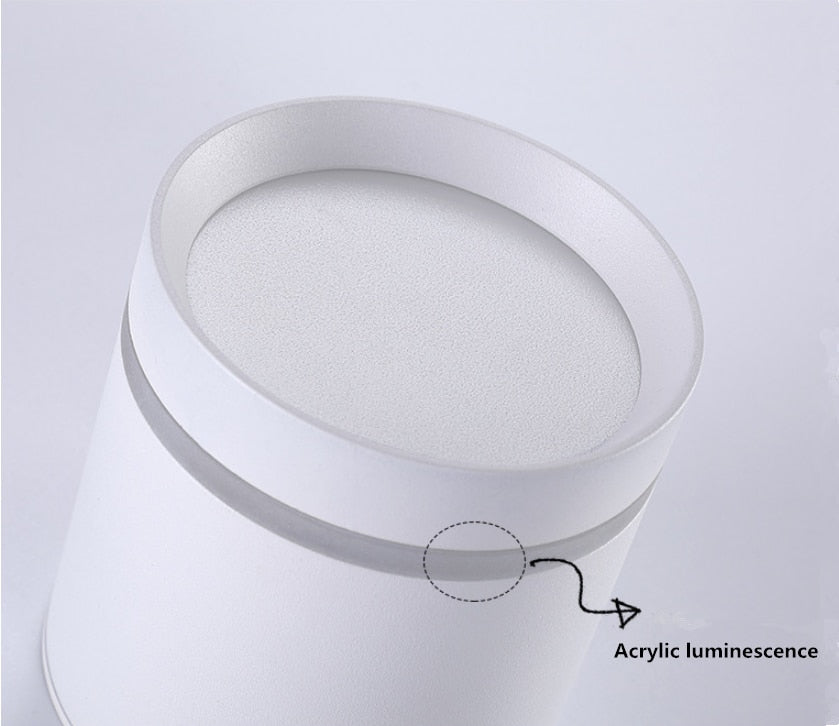Dimmable Cylinder LED Downlights 10W 12W 15W 18W COB LED Ceiling Spot Lights AC85~265V LED Background Lamps Indoor Lighting