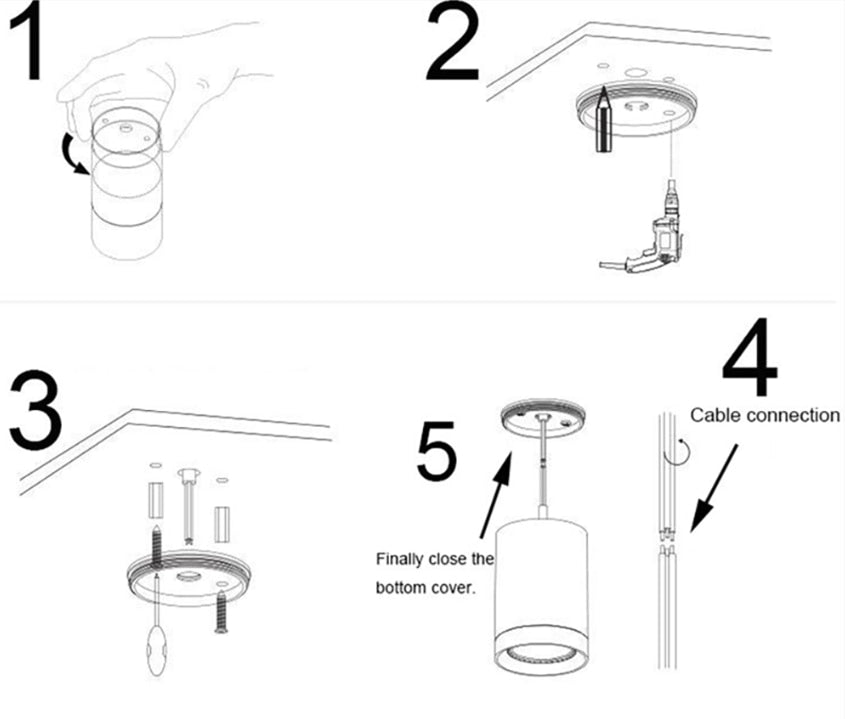 Dimmable Cylinder LED Downlights 10W 12W 15W 18W COB LED Ceiling Spot Lights AC85~265V LED Background Lamps Indoor Lighting