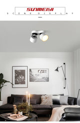 LED Ceiling Light Folding LED Downlights 12W/24W Ceiling COB Spotlights AC110~240V LED Ceiling Lamps Indoor Lighting