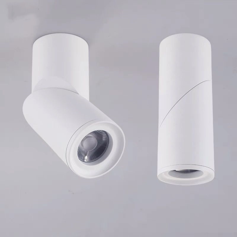 Surface Mount Dimmable Cylinder LED Downlights 7W 9W 12W 15W COB Ceiling Spot Lights AC85~265V Round Lamps Lndoor Lighting