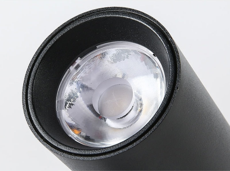 Surface Mount Dimmable Cylinder LED Downlights 7W 9W 12W 15W COB Ceiling Spot Lights AC85~265V Round Lamps Lndoor Lighting