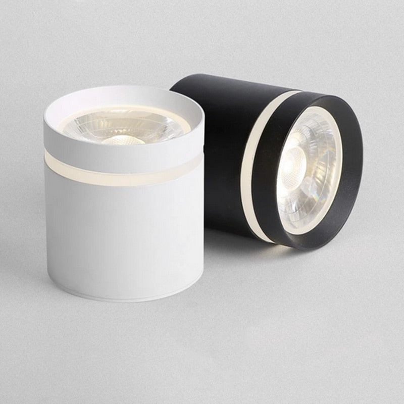 Dimmable COB Cylinder Led Downlight Surface 5W 7W 10W 12W 15W 18W COB LED Ceiling Spot Lights  LED Background Lamps Indoor Lighting