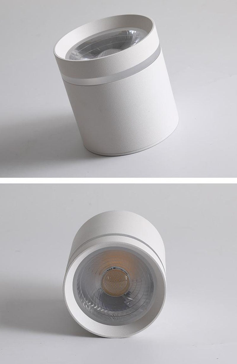 Dimmable COB Cylinder Led Downlight Surface 5W 7W 10W 12W 15W 18W COB LED Ceiling Spot Lights  LED Background Lamps Indoor Lighting