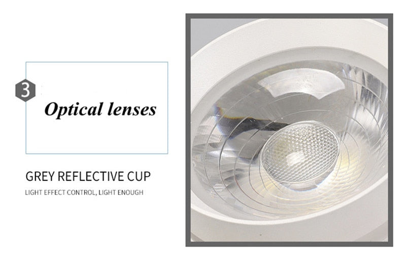 Dimmable COB Cylinder Led Downlight Surface 5W 7W 10W 12W 15W 18W COB LED Ceiling Spot Lights  LED Background Lamps Indoor Lighting