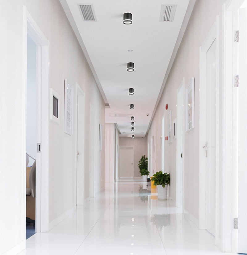 Dimmable COB Cylinder Led Downlight Surface 5W 7W 10W 12W 15W 18W COB LED Ceiling Spot Lights  LED Background Lamps Indoor Lighting