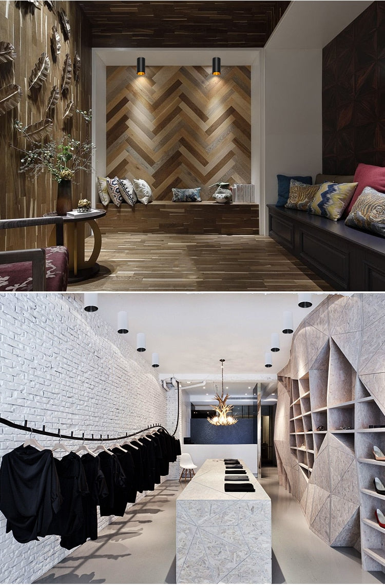 Dimmable high brightness LED COB ceiling spotlight 7W 9W 12W long surface mount downlight indoor lighting kitchen bedroom