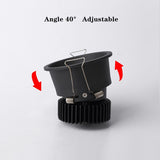 Dimmable Recessed Narrow Border Anti-glare COB LED Downlights AC85-265V 5W/7W/9W/12W/18W  LED Ceiling Lamps Hotel Villa Lighting