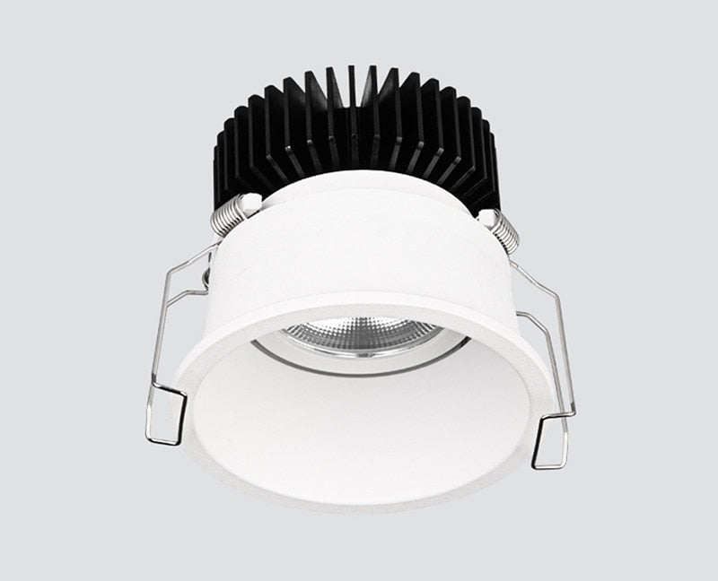 Dimmable Recessed Narrow Border Anti-glare COB LED Downlights AC85-265V 5W/7W/9W/12W/18W  LED Ceiling Lamps Hotel Villa Lighting