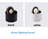 Dimmable surface mounted LED downlight spot light 5W/7W/9W/15WCOB wall lamp AC85V-265V ceiling light living room commercial home