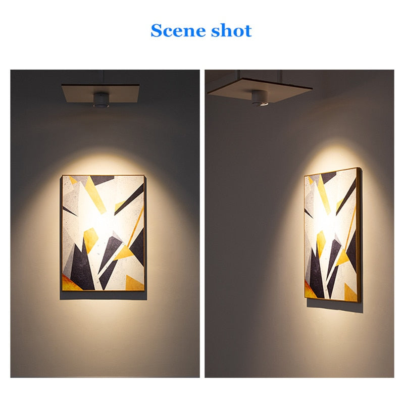 Dimmable surface mounted LED downlight spot light 5W/7W/9W/15WCOB wall lamp AC85V-265V ceiling light living room commercial home