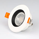 Adjustable Surface Mounted Led Ceiling Downlight GU10 Aluminum Round Ceiling Recessed Downlight Lamp Fixture Black White