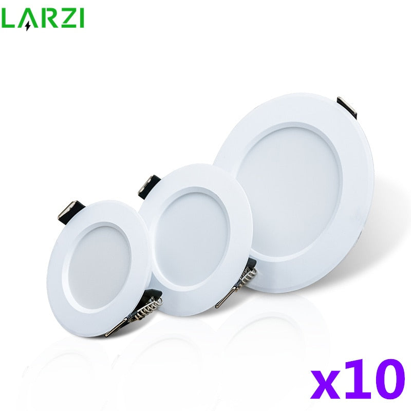 LED Downlight 3W 5W 7W 9W 12W 15W 10pcs/lot AC220V Warm Cold White Recessed LED Lamp Spot Light Led Bulb For Bedroom Kitchen