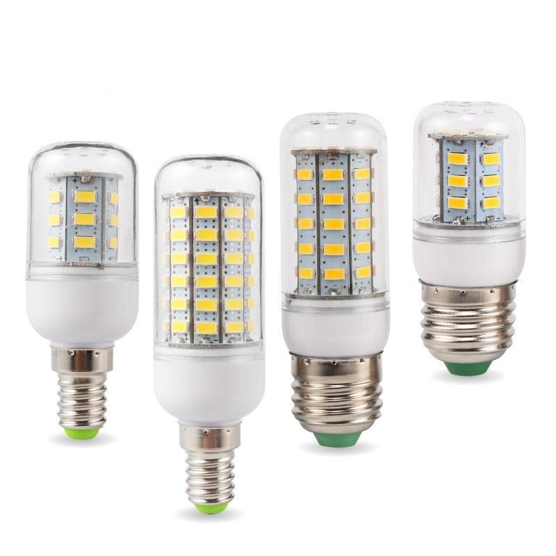 E27 E14 LED Corn Bulb 24 36 48 56 69 72 LEDs SMD 5730 220V Lampasas LED Lamp Chandelier Candle LED Light Bombillas