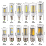 E27 E14 LED Corn Bulb 24 36 48 56 69 72 LEDs SMD 5730 220V Lampasas LED Lamp Chandelier Candle LED Light Bombillas