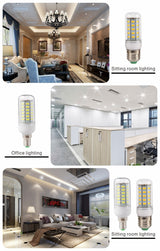 E27 E14 LED Corn Bulb 24 36 48 56 69 72 LEDs SMD 5730 220V Lampasas LED Lamp Chandelier Candle LED Light Bombillas