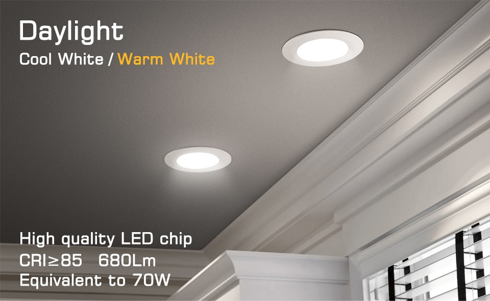 LED Ceiling Lamp RGB Downlight Dimmable Smart Home focos Bulb Light Spotlight Colour Changing Fan 220V 110V Work with Bluetooth