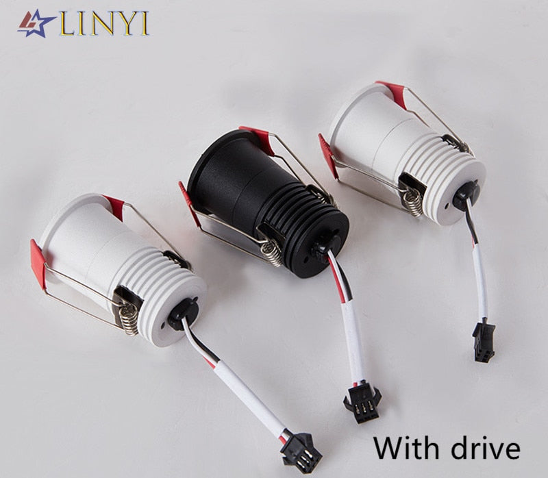 2021 Mini LED Downlight COB 6W 10W 12W Dimmable AC110V 220V Recessed Spotlight 24 White and Black Ceiling Lamp For Cabinet Light
