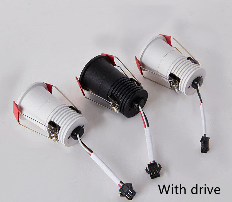 2021 Mini LED Downlight COB 6W 10W 12W Dimmable AC110V 220V Recessed Spotlight 24 White and Black Ceiling Lamp For Cabinet Light