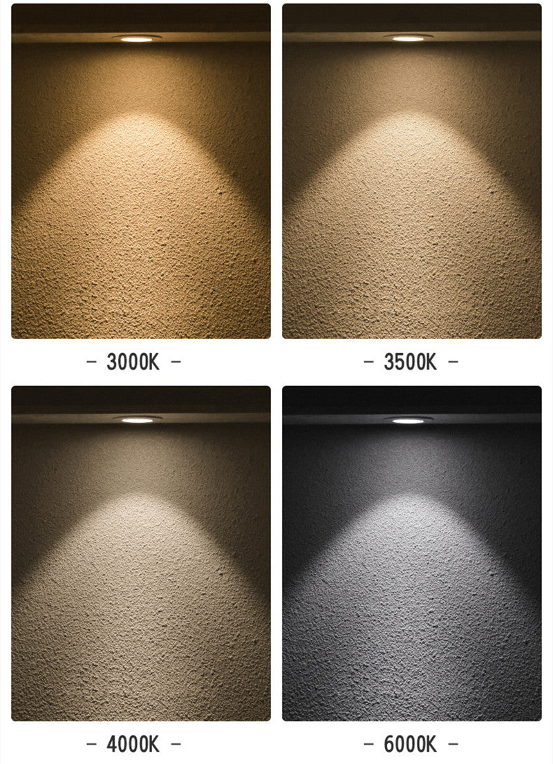 2021 Mini LED Downlight COB 6W 10W 12W Dimmable AC110V 220V Recessed Spotlight 24 White and Black Ceiling Lamp For Cabinet Light