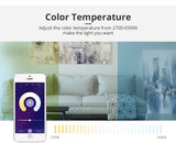 Benexmart Tuya WiFi LED Surface Mounted Light Dimmable Downlight for Ceiling 9W RGBCW NO Hole Round Spotlight Alexa Google Home