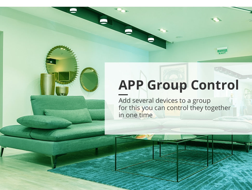 Benexmart Tuya WiFi LED Surface Mounted Light Dimmable Downlight for Ceiling 9W RGBCW NO Hole Round Spotlight Alexa Google Home