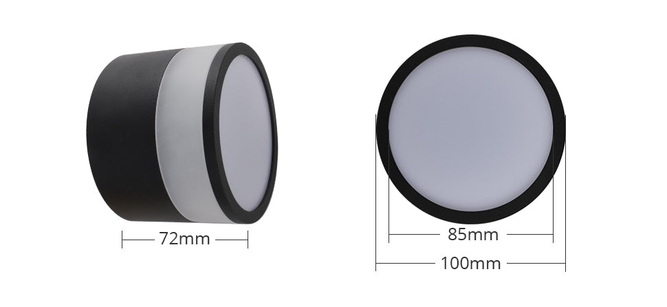 Benexmart Tuya WiFi LED Surface Mounted Light Dimmable Downlight for Ceiling 9W RGBCW NO Hole Round Spotlight Alexa Google Home