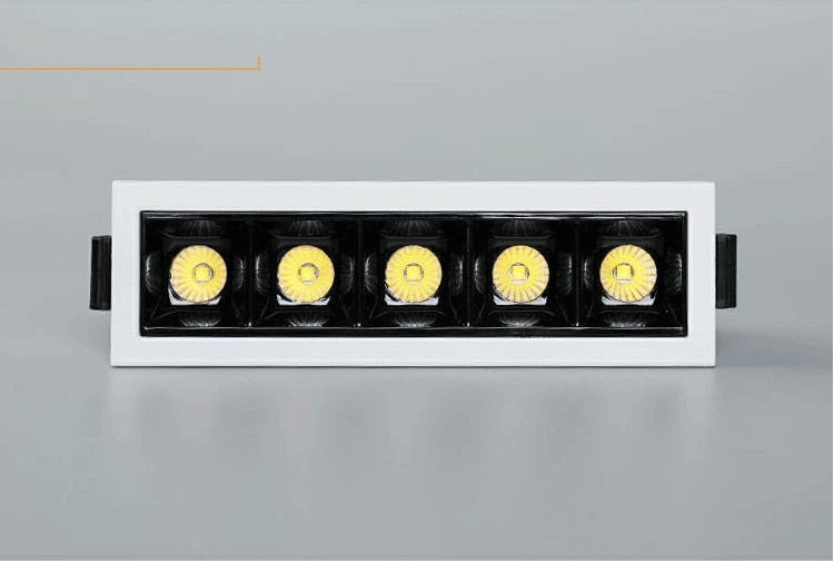 Dimmable Recessed Strip LED Ceiling Lights 2w 4w 6w 10W 20W 30W COB LED Downlights AC85~265V LED Strip Lamp Indoor Lighting