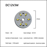 LED Chip 3W 5W 7W 9W 12W 15W 18W 24W 10pcs/lot DC12V Low Voltage White Light Source Round SMD 5730 Lamp board For Downlight