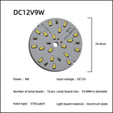 LED Chip 3W 5W 7W 9W 12W 15W 18W 24W 10pcs/lot DC12V Low Voltage White Light Source Round SMD 5730 Lamp board For Downlight