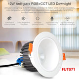 Miboxer Anti-glare RGB+CCT LED Downlight 6W 12W 18W Smart Indoor Led Ceiling Lamp For Living Room FUT070 FUT071 FUT072 AC100~240V