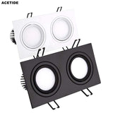 ACETIDE Recessed Double LED Dimmable Downlight COB 7W - 30W Spot Decoration Room Ceiling Lamp AC 220V LED Panel Lights Hotel Room