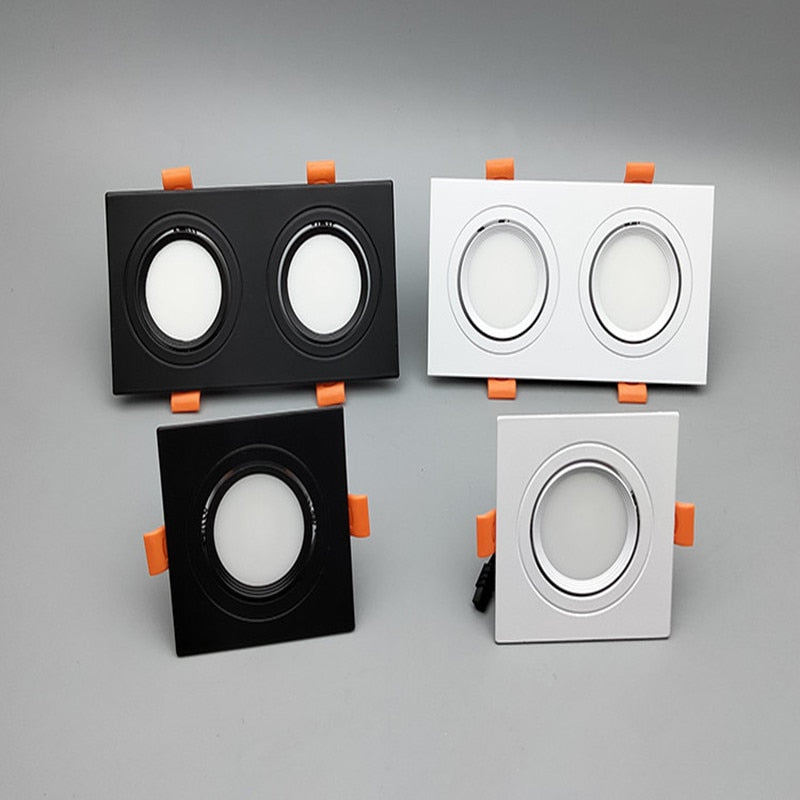 ACETIDE Recessed Double LED Dimmable Downlight COB 7W - 30W Spot Decoration Room Ceiling Lamp AC 220V LED Panel Lights Hotel Room