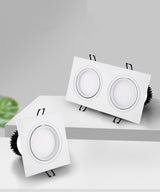 ACETIDE Recessed Double LED Dimmable Downlight COB 7W - 30W Spot Decoration Room Ceiling Lamp AC 220V LED Panel Lights Hotel Room