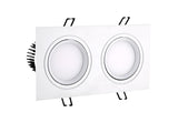 ACETIDE Recessed Double LED Dimmable Downlight COB 7W - 30W Spot Decoration Room Ceiling Lamp AC 220V LED Panel Lights Hotel Room