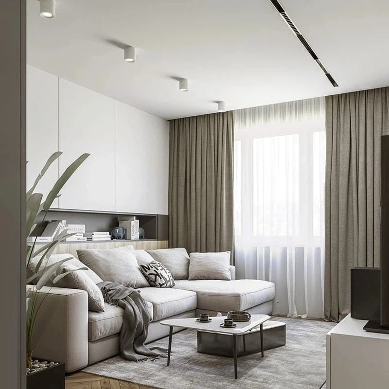 Dimmable Embedded COB Ceiling 7w 12w  AC85-265V Rotate 360 Degrees Bull&#39;s Eye Spotlight LED  Downlight Warm White Home Lighting