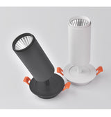 Dimmable Embedded COB Ceiling 7w 12w  AC85-265V Rotate 360 Degrees Bull's Eye Spotlight LED  Downlight Warm White Home Lighting