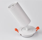 Dimmable Embedded COB Ceiling 7w 12w  AC85-265V Rotate 360 Degrees Bull's Eye Spotlight LED  Downlight Warm White Home Lighting