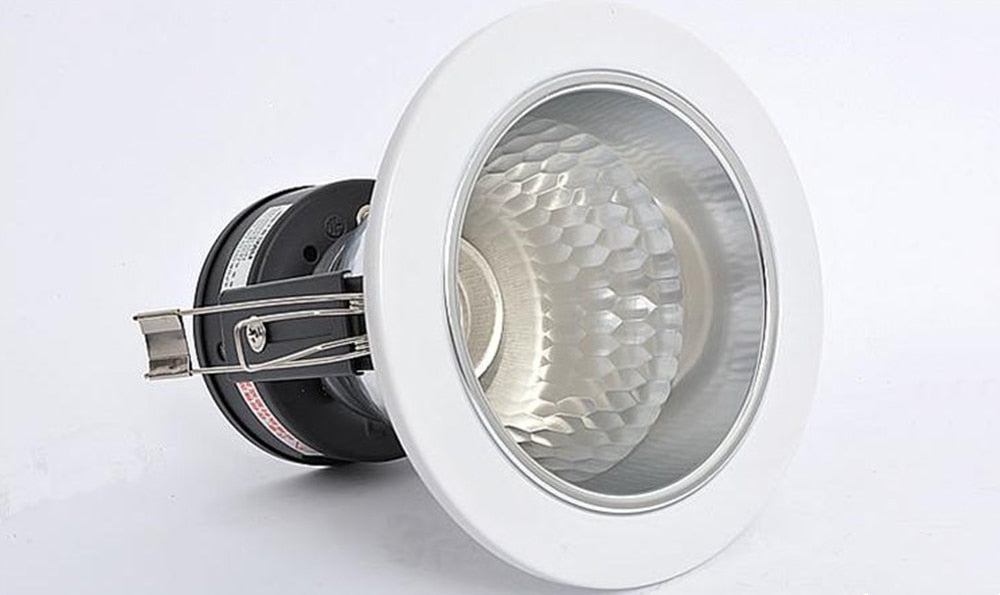 LED Downlight 4 inch E27 White Round Recessed Casing Downlight Holder Spotlight