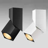 LED track light ceiling light 90° adjustable angle downlight living room Nordic square background wall track spotlight 220V