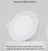  Smart Led Downlight Bluetooth Mesh Version Controlled By Voice Smart Remote Control Adjust Color Temperature Lamp
