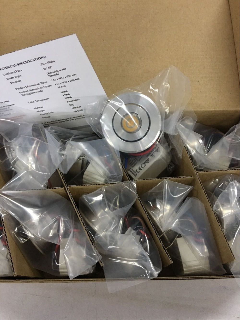 Downlight 50mm Diameter Round LED Downlighter Led Recessed Ceiling Small Led Downlight Silver