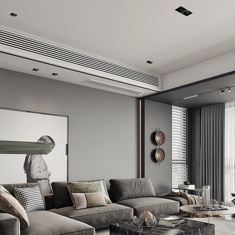 LED embedded square downlight borderless anti-glare ceiling spotlight without main light for home livingroom