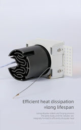 LED embedded square downlight borderless anti-glare ceiling spotlight without main light for home livingroom