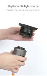 LED embedded square downlight borderless anti-glare ceiling spotlight without main light for home livingroom