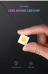 LED embedded square downlight borderless anti-glare ceiling spotlight without main light for home livingroom