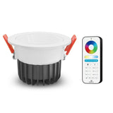 GLEDOPTO 12W LED Downlight Alexa Voice/Hub APP/Remote Control Zigbee3.0 PRO Recessed Ceiling Lamp Waterproof RGBCCT Colors Light