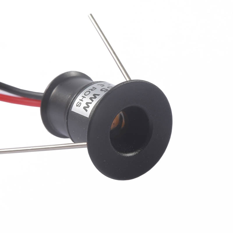 LED Mini Downlight Dimmable IP65 1W 12V Outdoor Indoor Spotlight Stair Kitchen Display Lamp Black Silver Shell Sauna Spot Bulb