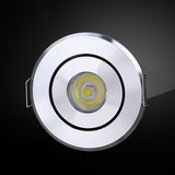 GD 10pcs Mini Spot 3W Dimmable LED Recessed Downlight AC85-265V COB LED Ceiling Spot Light Embedded Spot LED Spotlight + Driver