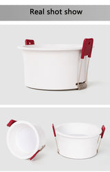 LED COB Recessed Downlight Deep Glare AC110 220V Dimmable 5W 7W 9W 12W 15W 20w 25W Round Black White LED Ceiling Spot Light